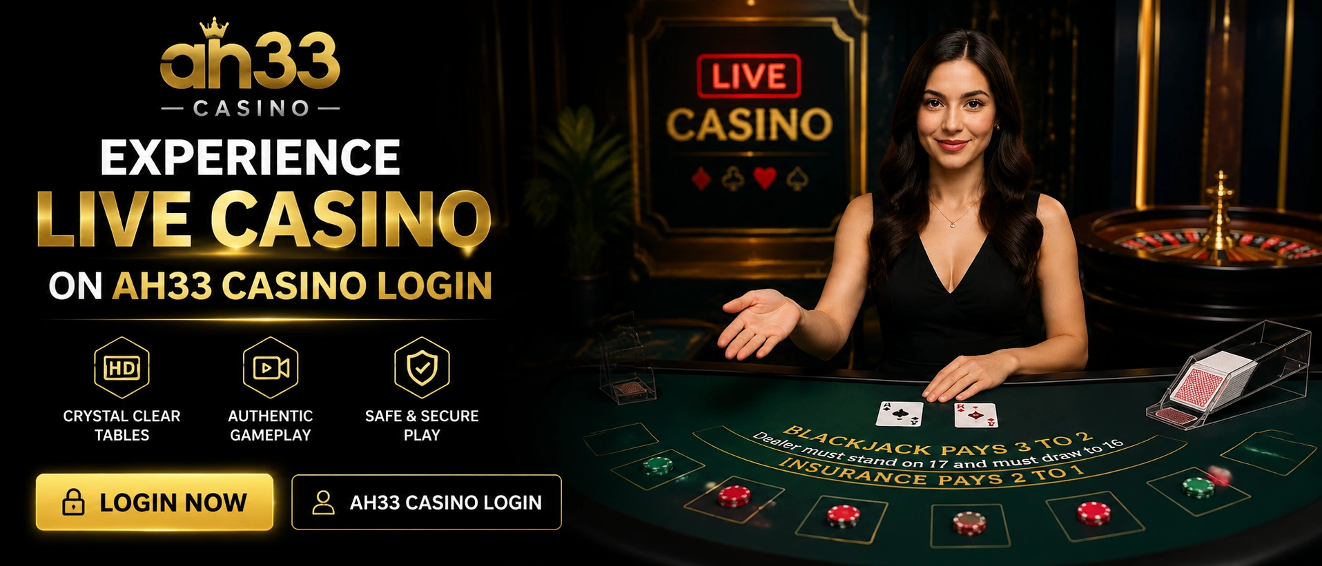 Live roulette room preview on AH33