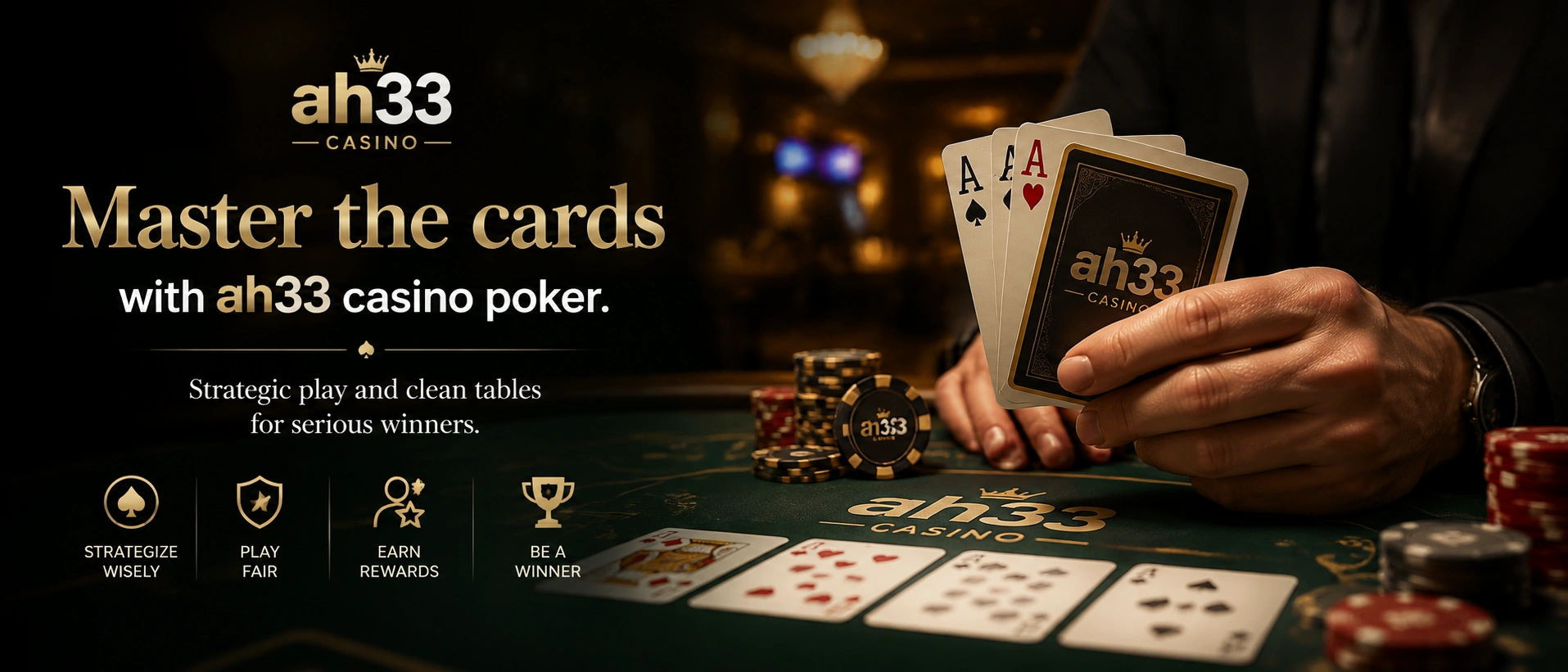 AH33 poker lobby visual